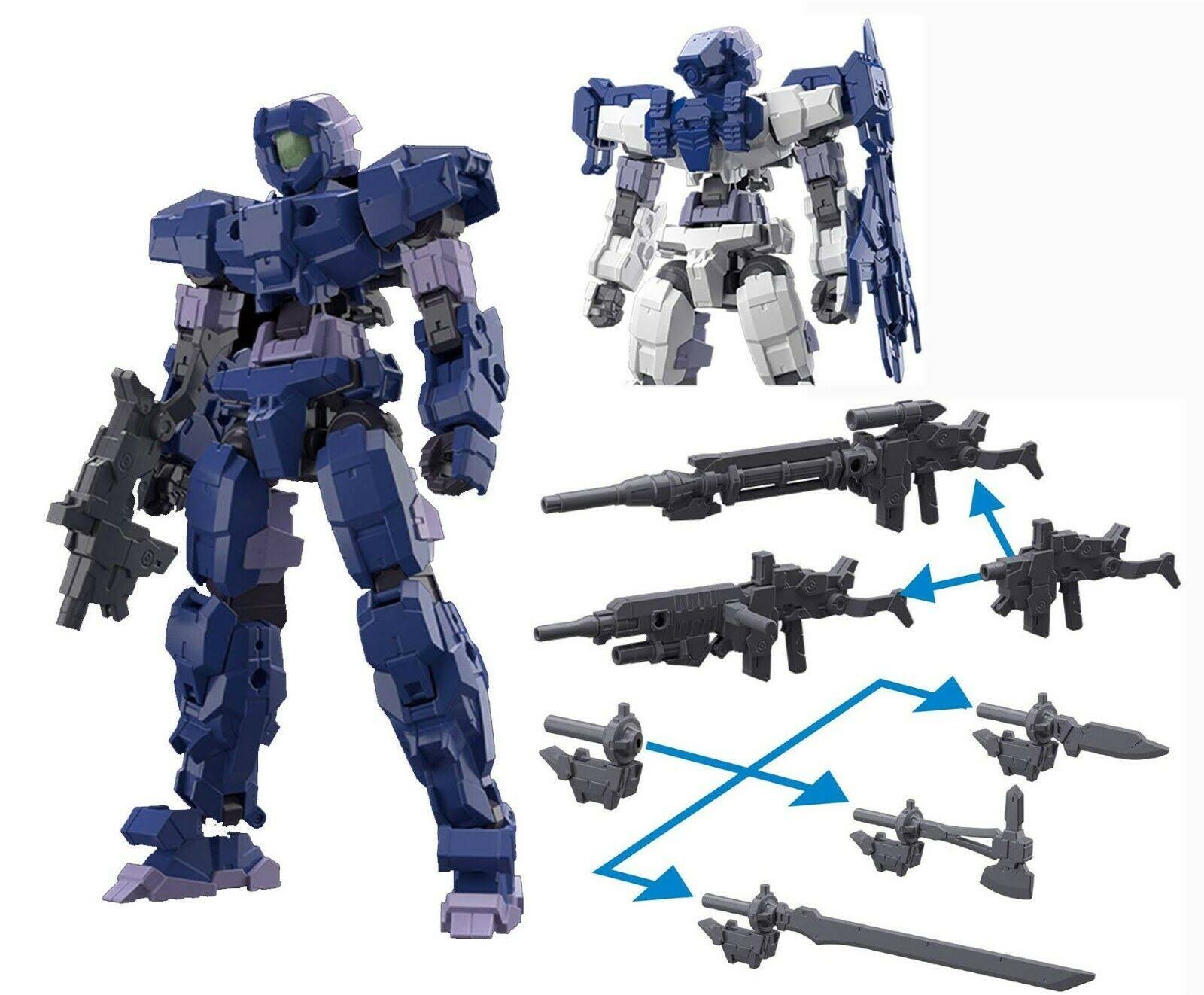 3 Bandai Spirits Sets - 30mm - Option Armor, Option Weapons 1 and Dark Gray Alto