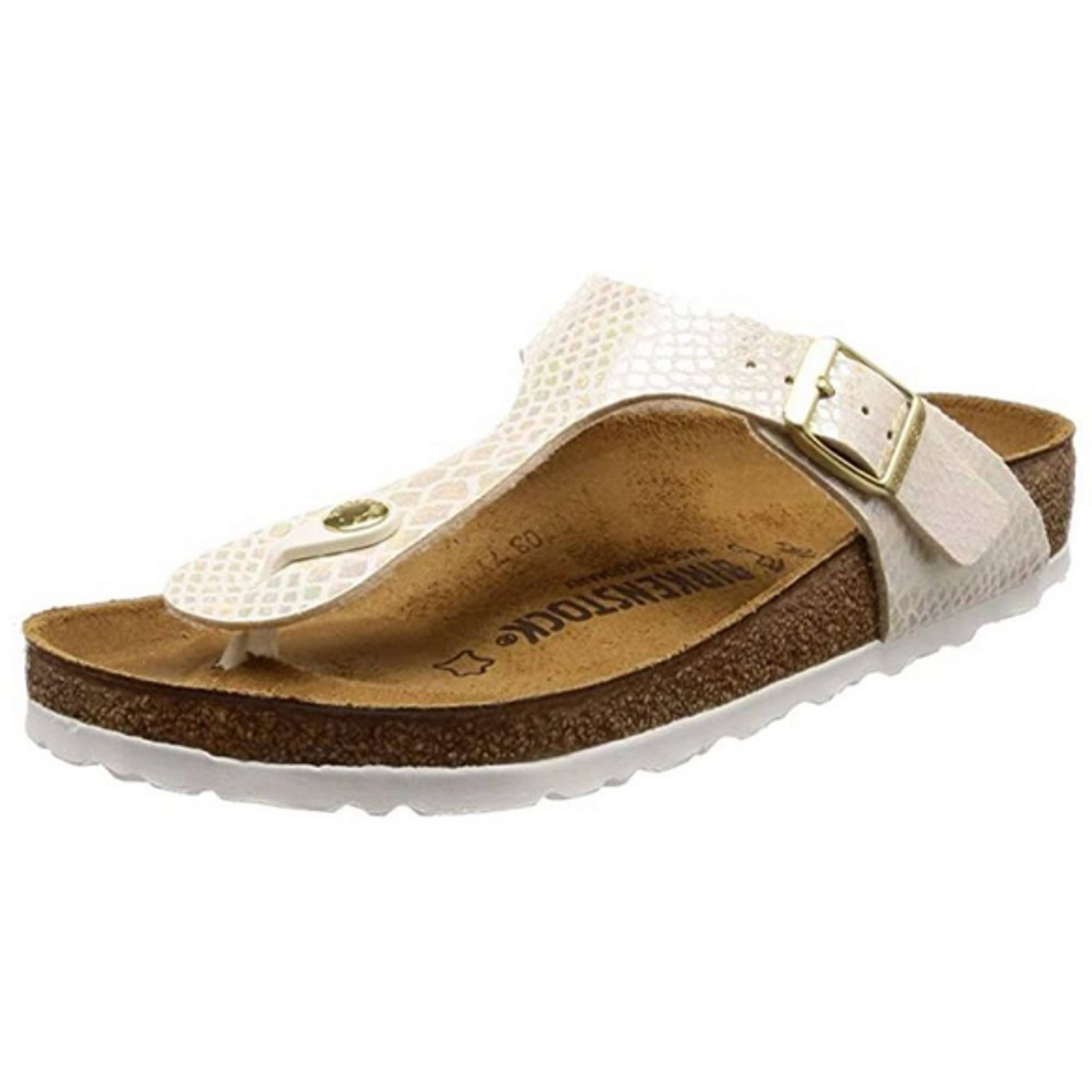 Birkenstock Gizeh 847431 Ladies Birko-Flor Snake Cream: Size 40