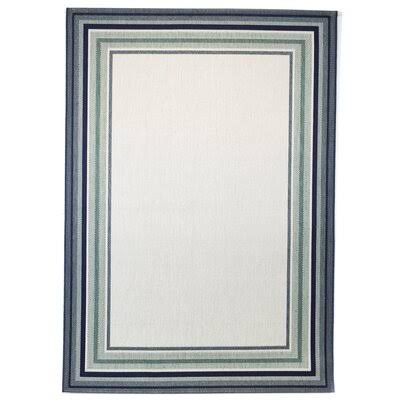 Mcphail Flatweave Oatmeal/Teal/Blue Indoor/Outdoor Area Rug Birch Lane Rug Size: Rectangle 8& x 10&
