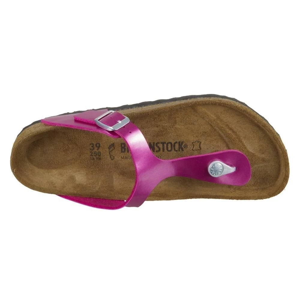 Birkenstock Gizeh Electric Metallic Magenta Birko-Flor Toe Post Sandal