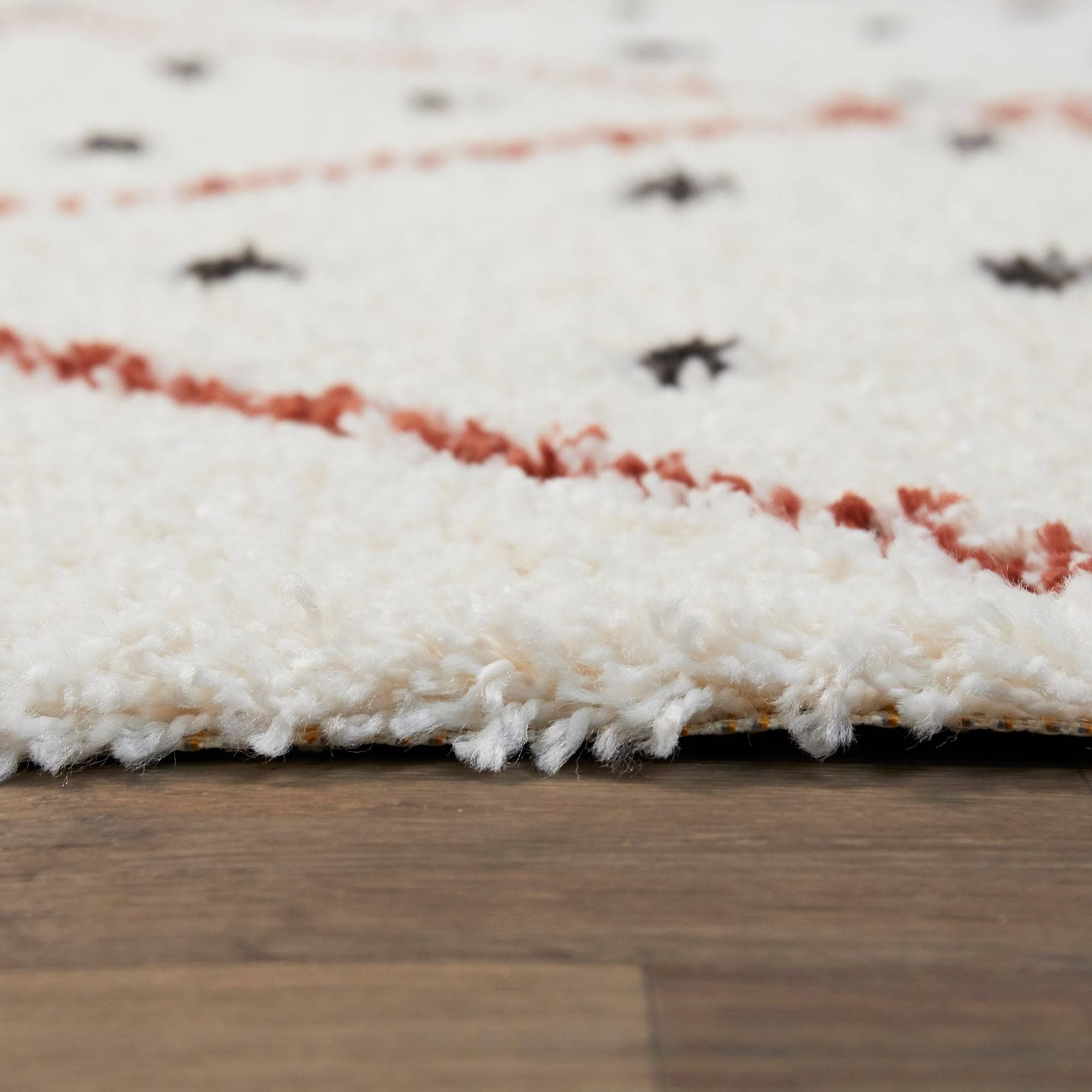 BALTA Taylor Yellow 5 ft. x 7 ft. Trellis Shag Area Rug