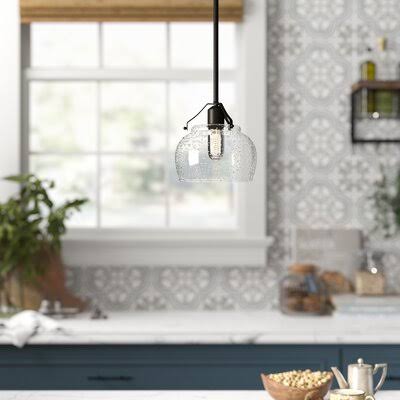 Kibler 1 - Light Single Dome Pendant Birch LANE? WLFR6135