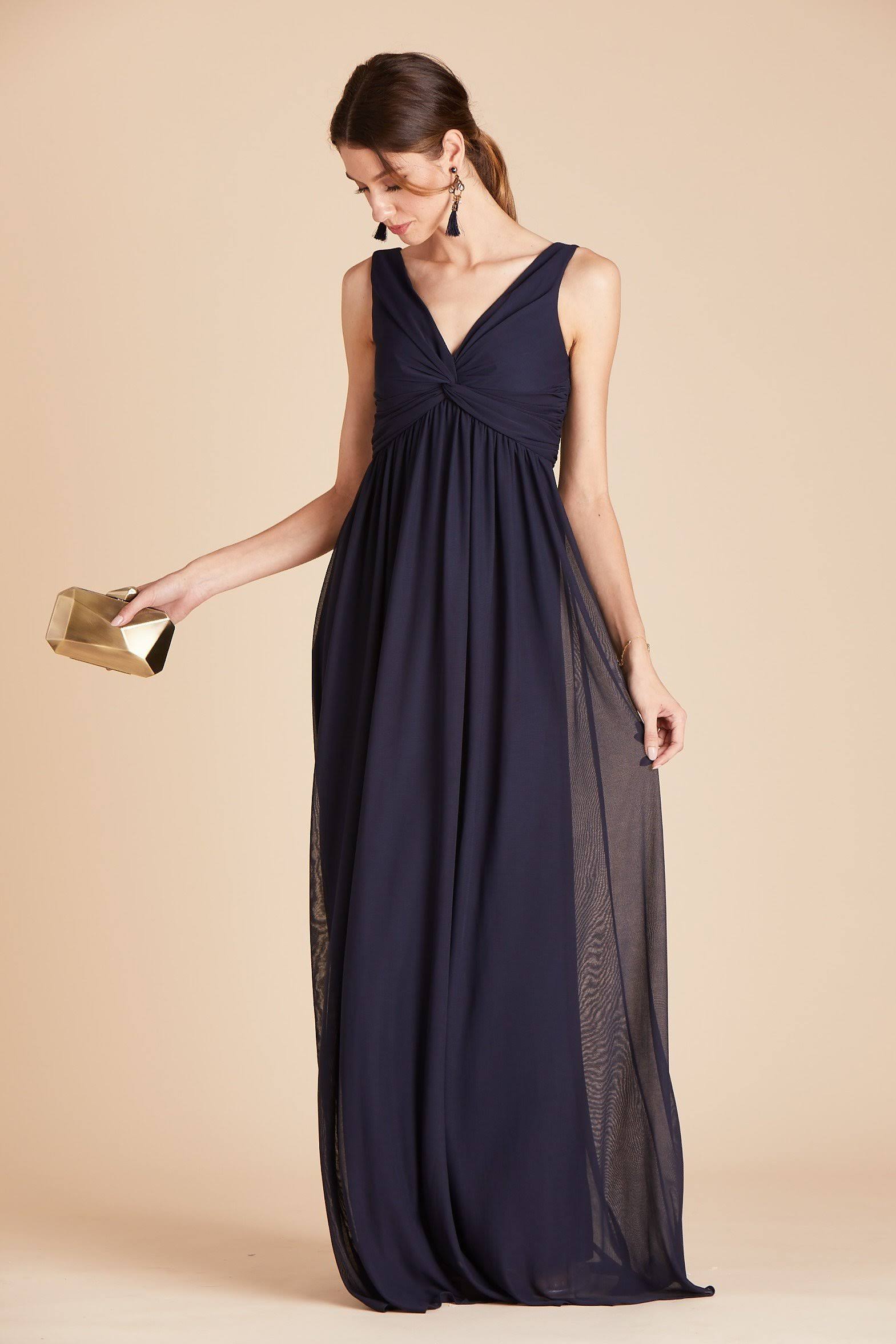Birdy Grey Lianna Bridesmaid Dress in Navy M / Navy