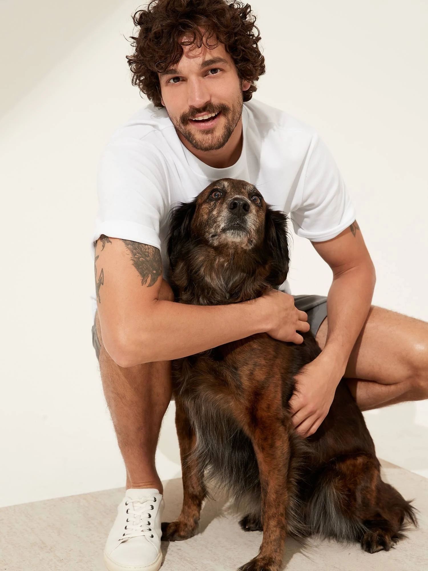 Banana Republic Men's Organic High Crew-Neck T-Shirt Winter White Size XL