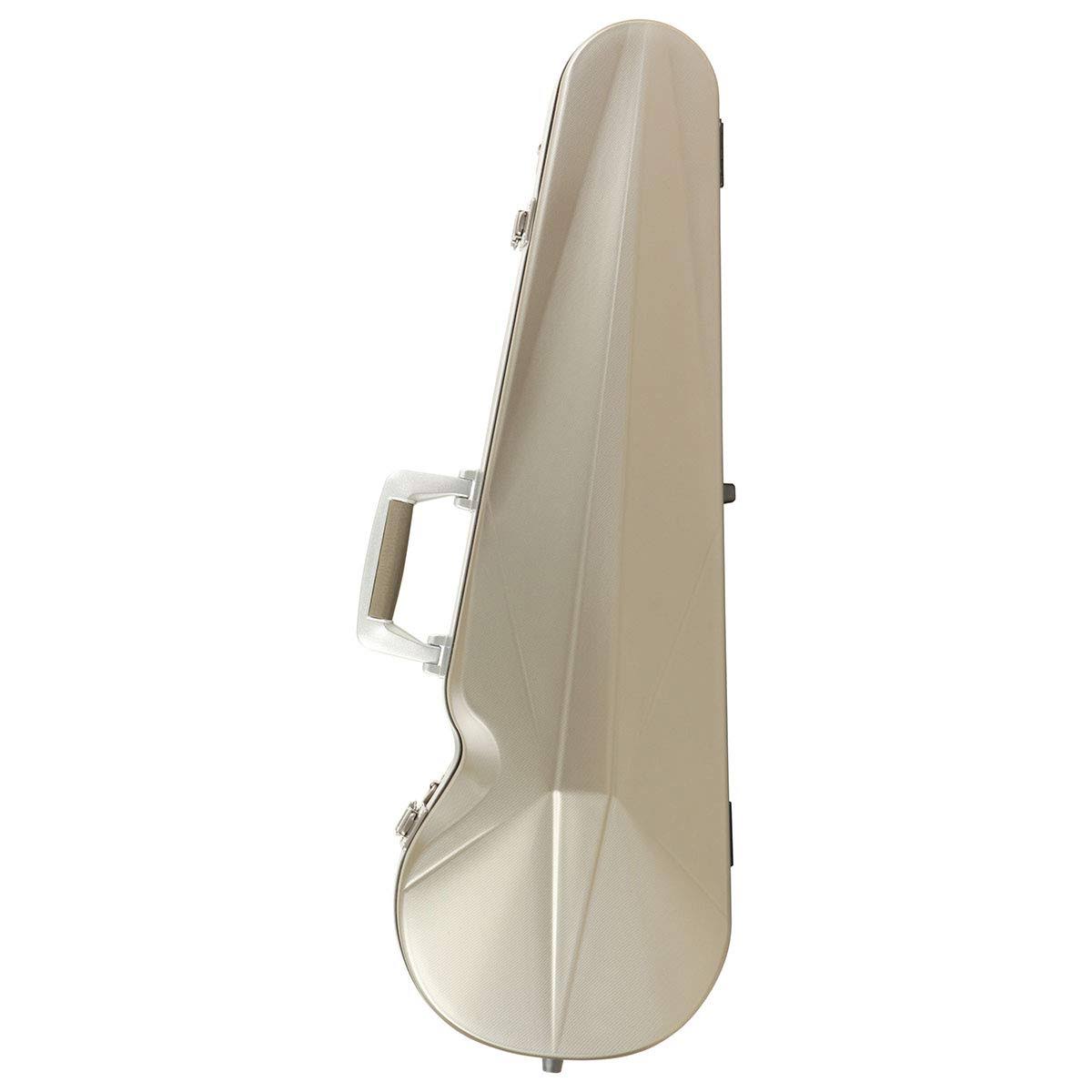 BAM OP2002XL Supreme L&opera Hightech Polycarbonate Contoured Violin Case Champagne-Silver
