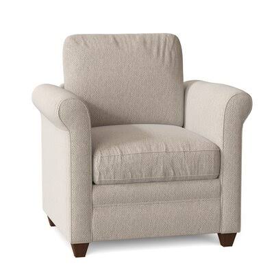 Birch Lane Allensby 35x22 Wide Armchair Body Fabric: Nobletex Platinum
