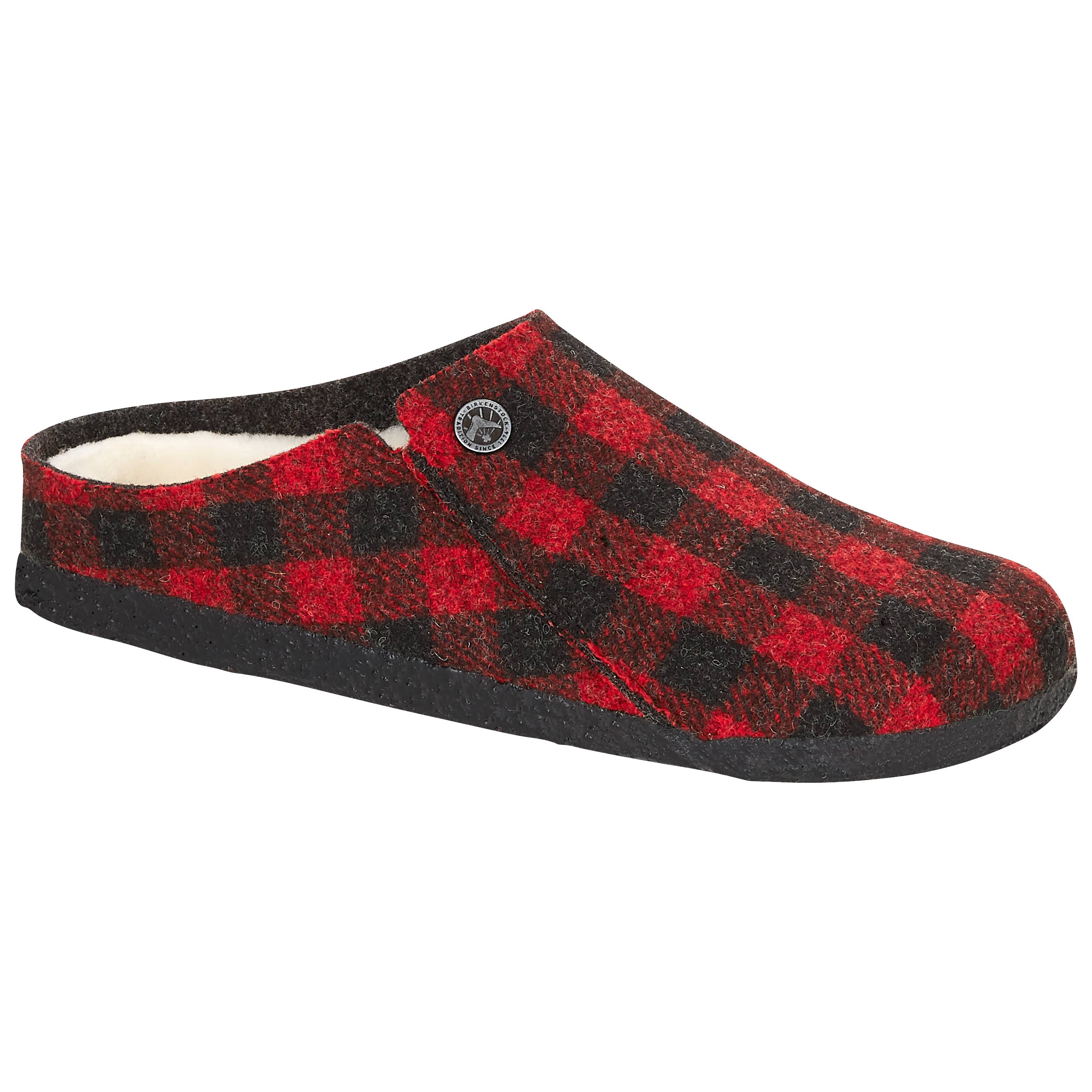 Birkenstock Zermatt Shearling Plaid Red / 37