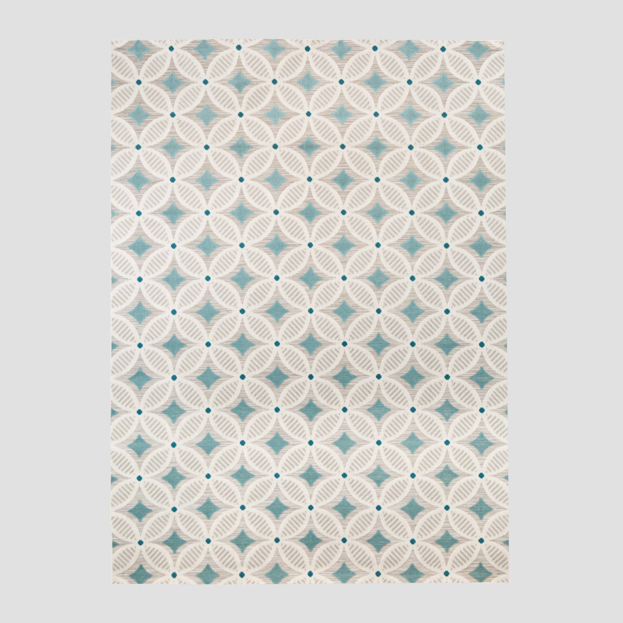 5& x 7& Quatrefoil Outdoor Rug Aqua - Opalhouse