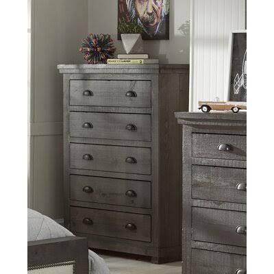 Birch Lane Lockridge 5 Drawer Chest Color: Weathered Gray