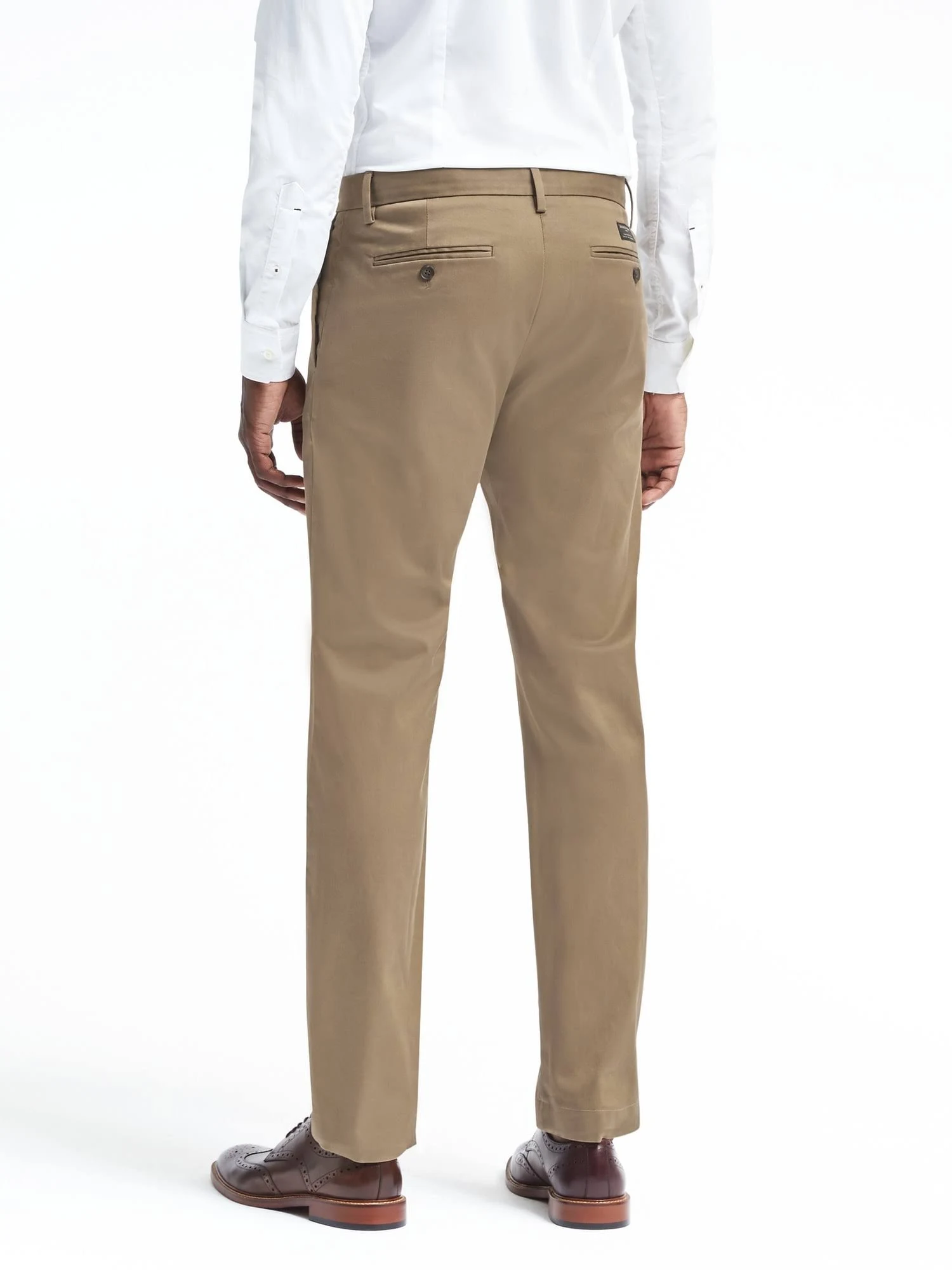 Banana Republic Men's Emerson Straight Rapid Movement Chino Pant Airforce Khaki Size 38W 34L