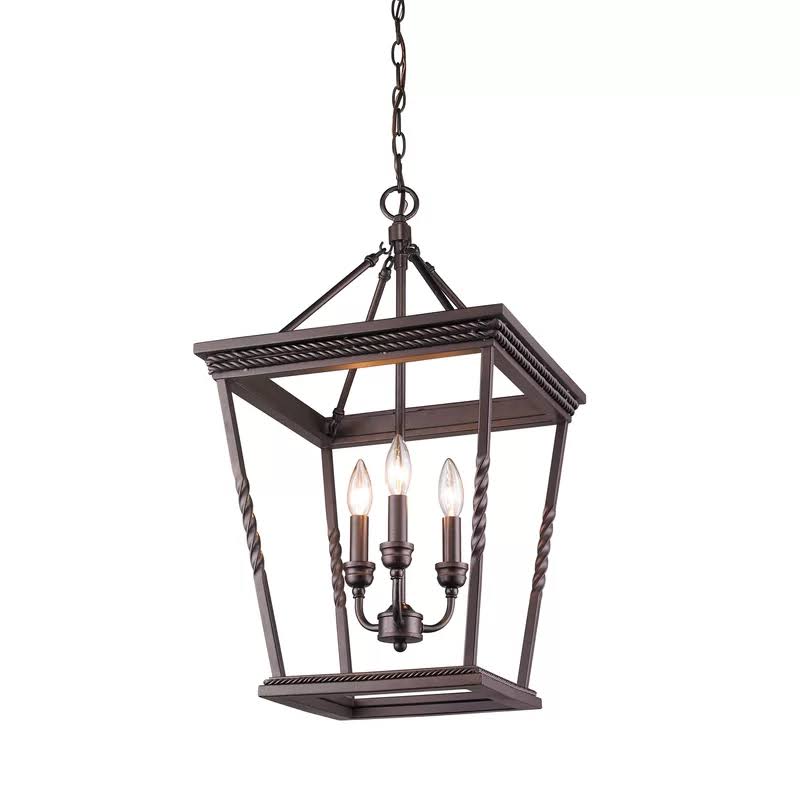 Northfield 3 - Light Lantern Geometric Chandelier