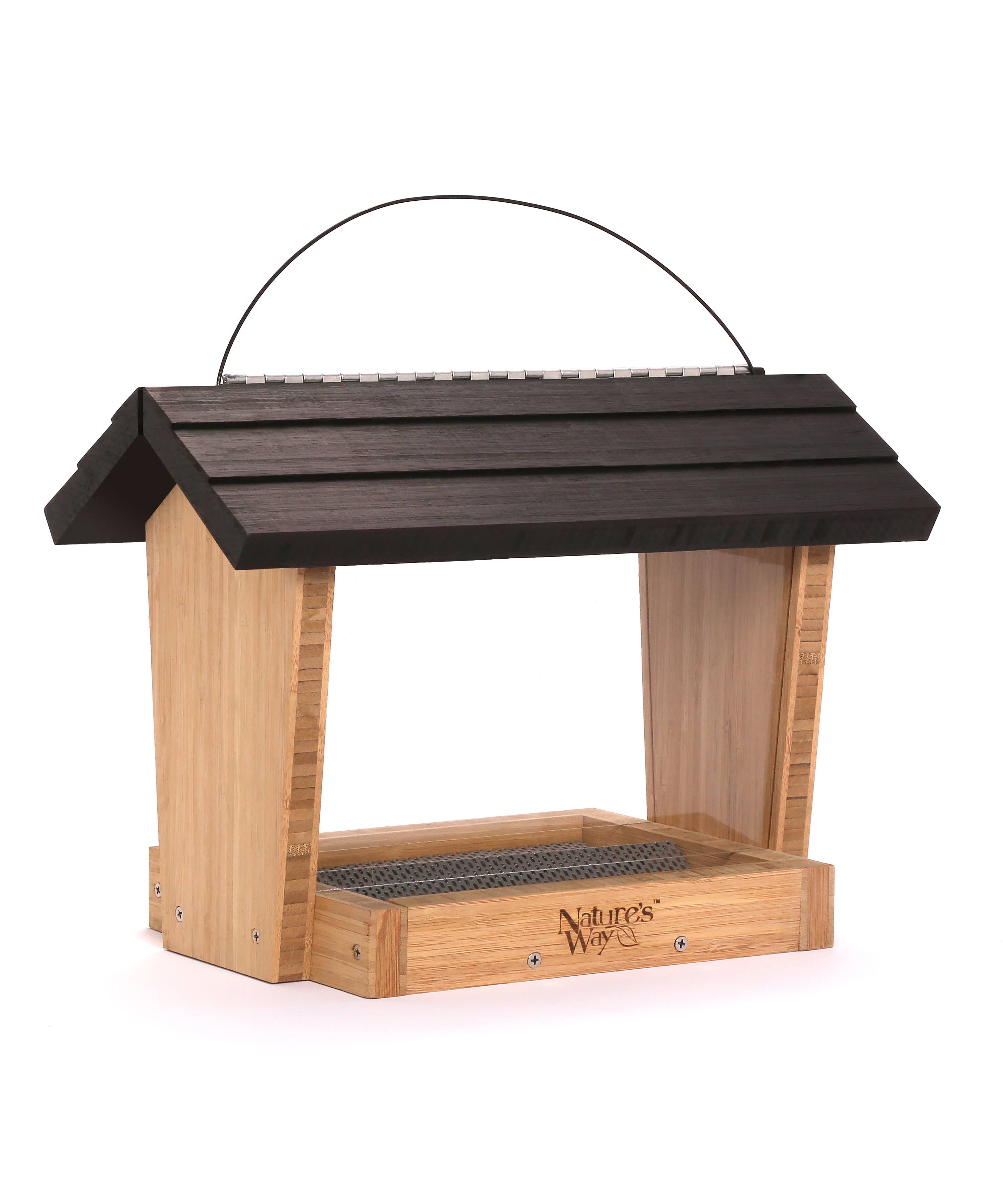 Natures Way Bird Prdts - Hopper Feeder Bamboo / 6 Quart