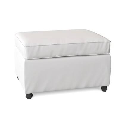 Birch Lane Gillis 28x22 Rectangle Standard Ottoman Body Fabric: Tina Airforce