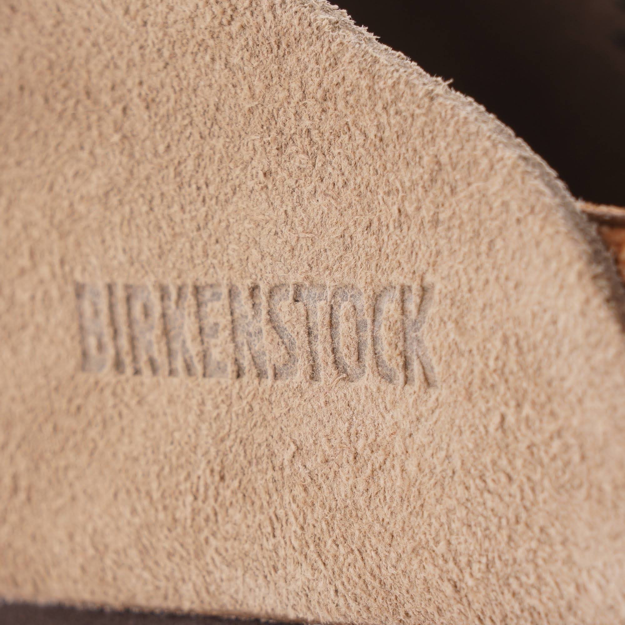 BIRKENSTOCK Boston Suede Leather Taupe Clogs