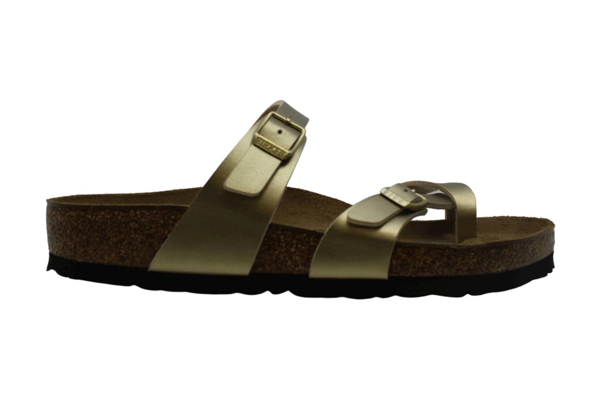 Birkenstock Mayari Birko-Flor Gold Thong Sandals