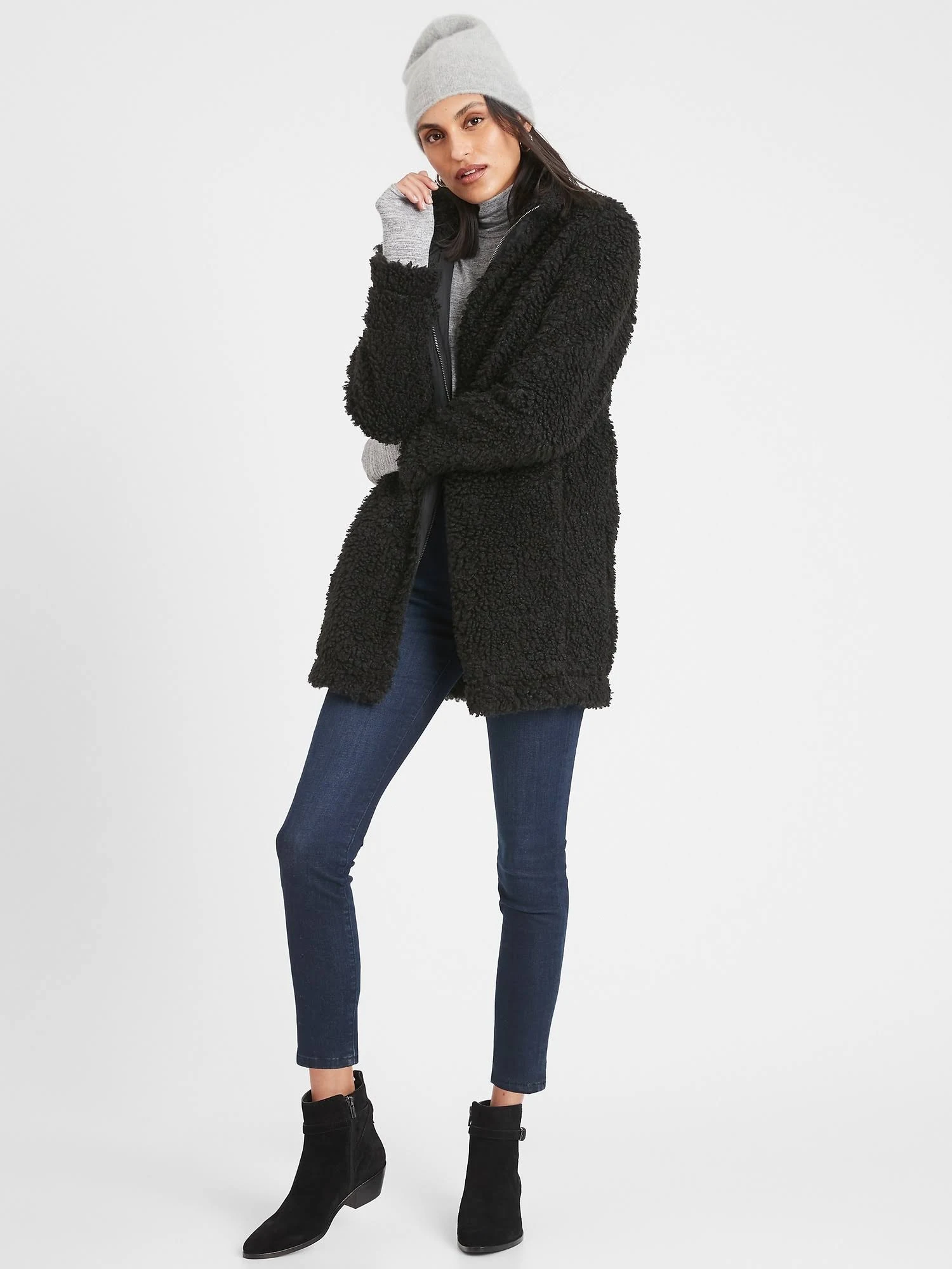 Women's Teddy Sherpa Jacket Black