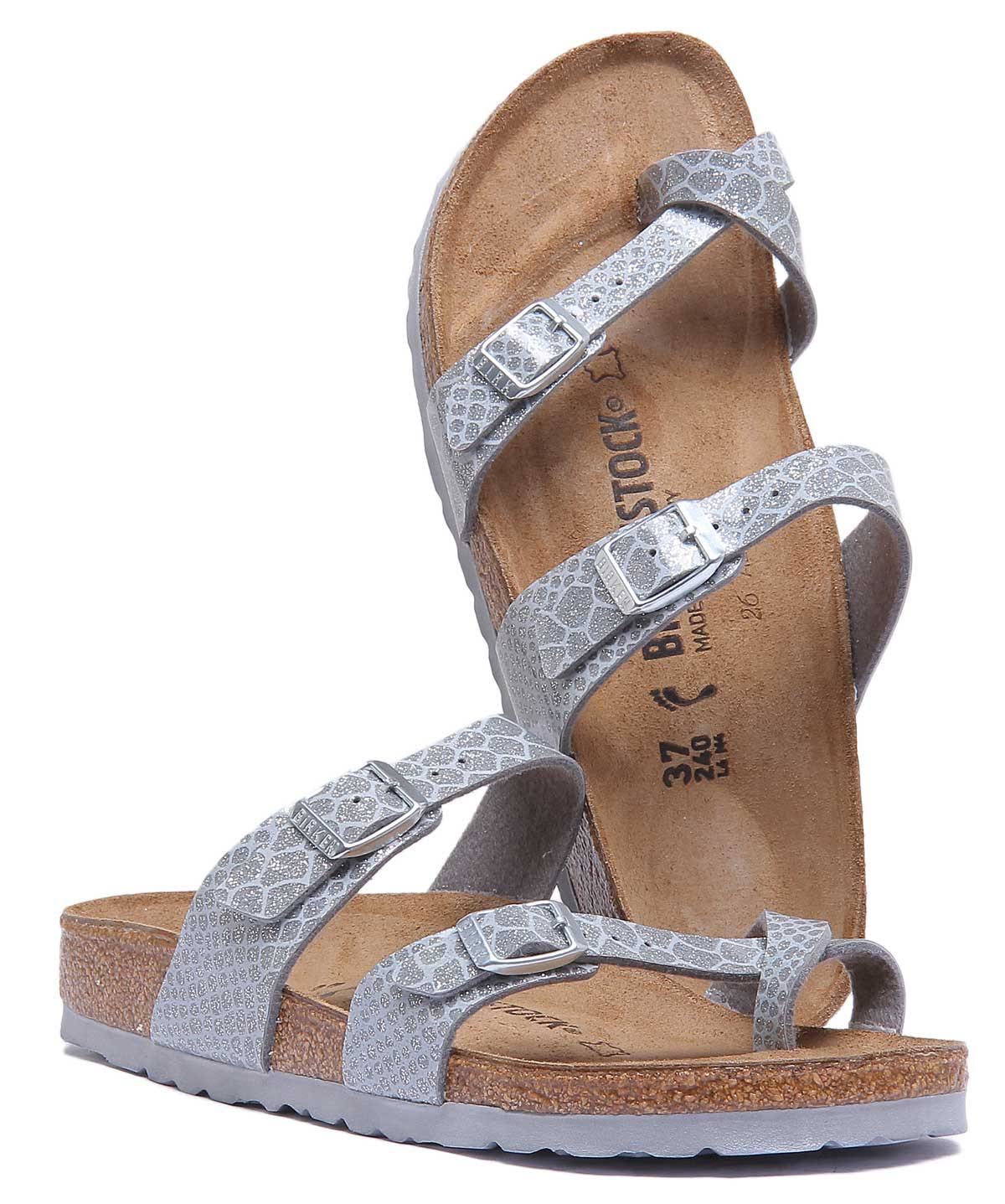 Birkenstock Thong Sandal Mayari Magic Snake Silver 36 EU / Narrow