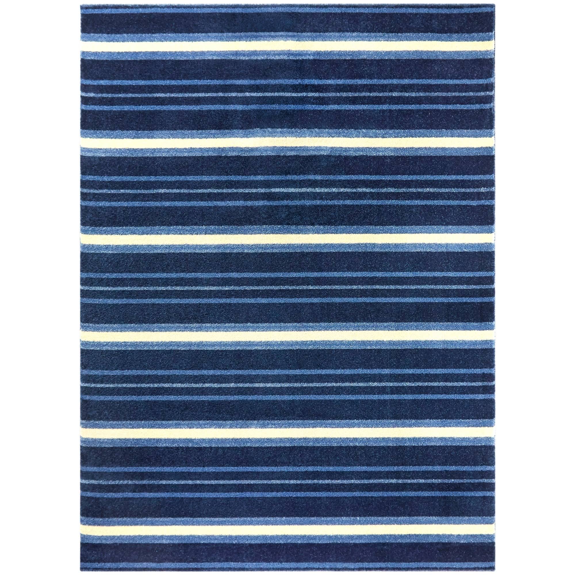 BALTA Aubrey Gold 5 ft. x 7 ft. Classic Stripe Area Rug