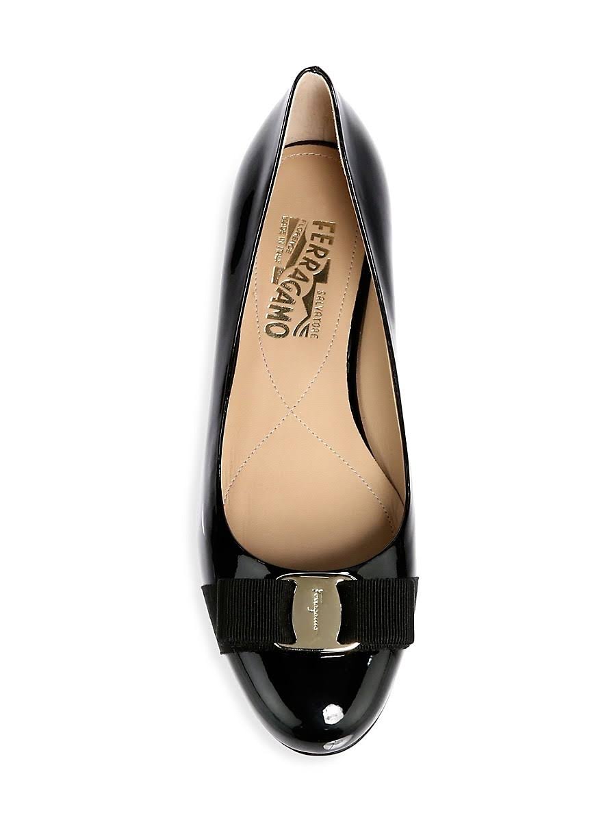 Salvatore Ferragamo Varina Leather Ballet Flats