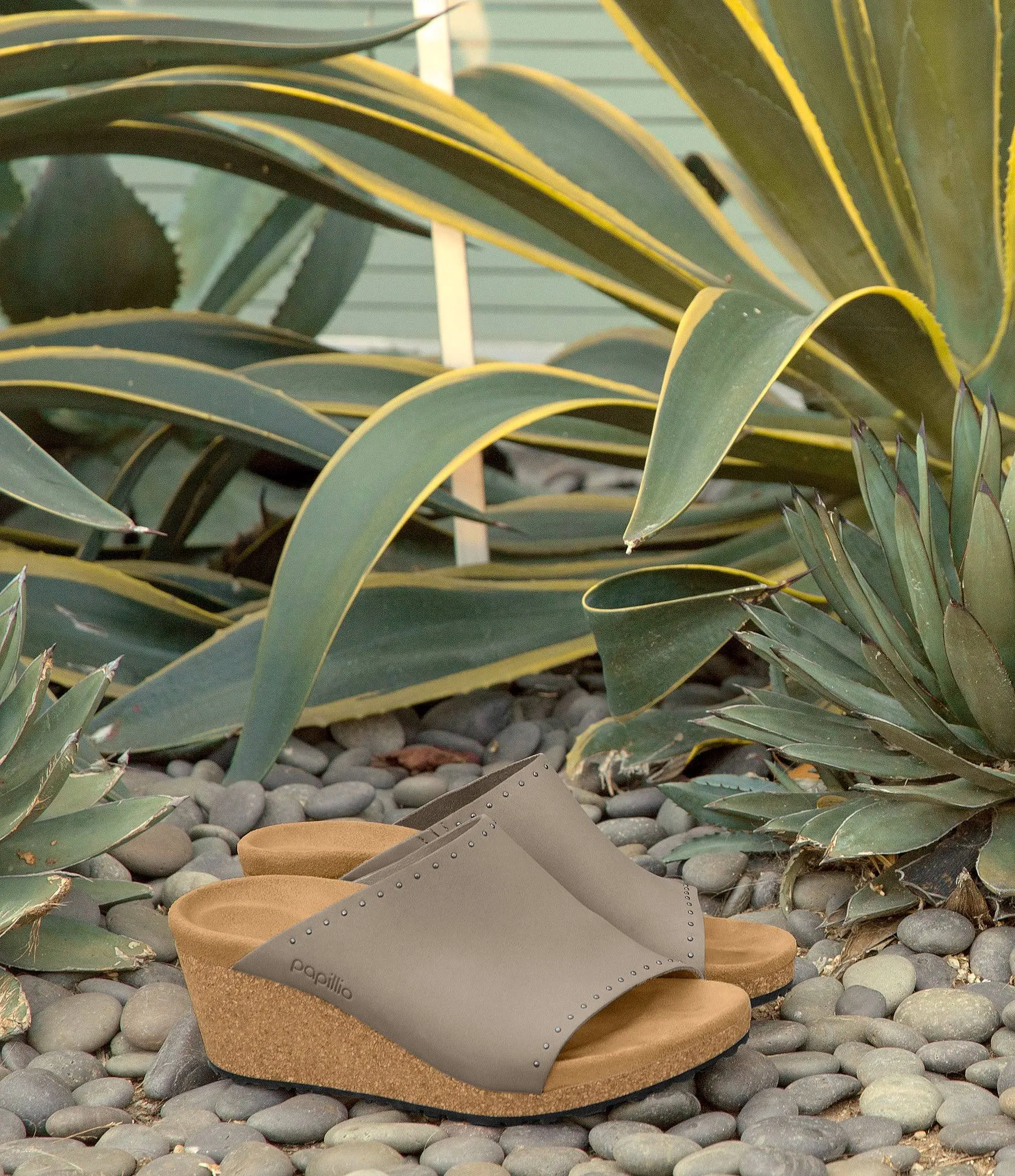 Papillio by Birkenstock Namica Rivets Cork Wedges - 10M