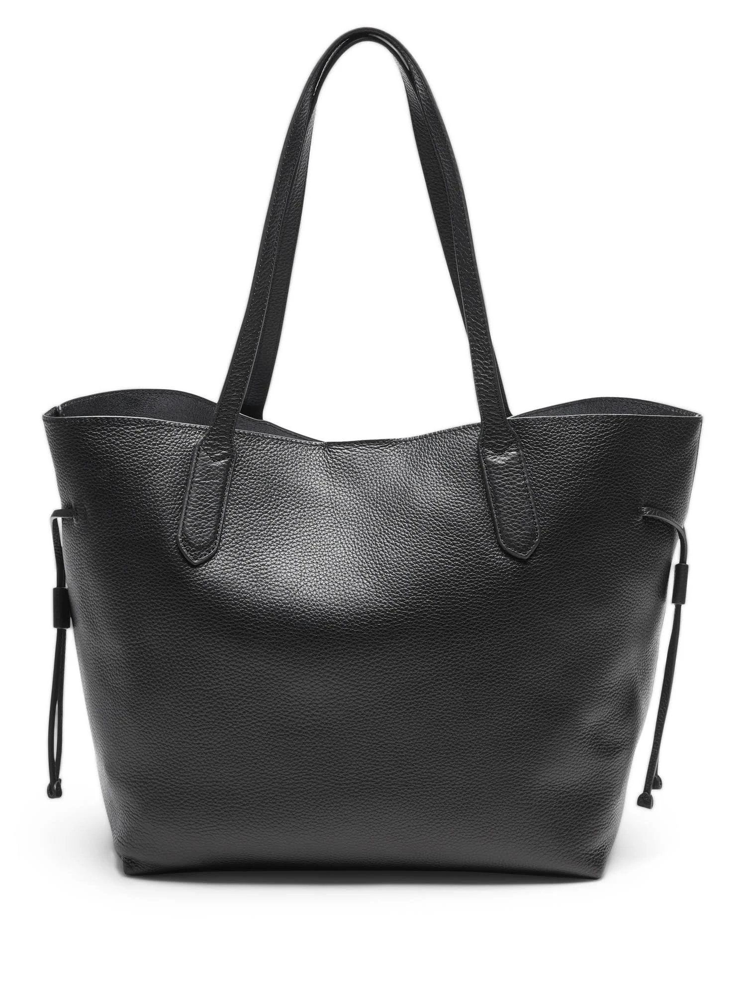 Banana Republic Women's Leather Unstructured Tote Black Leather One Size
