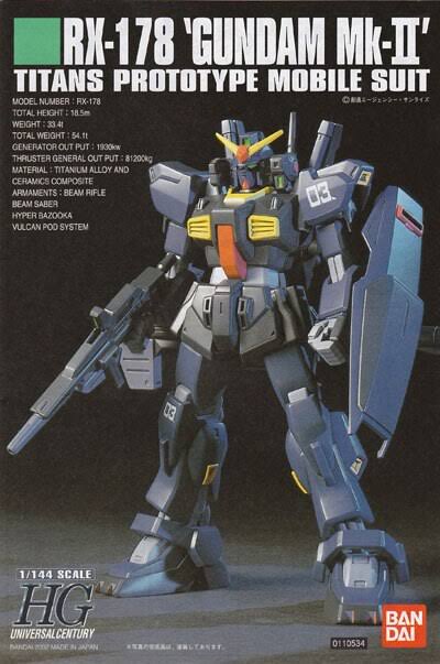 Bandai Hobby HGUC RX-178 Gundam MK-II Titans HG 1/144 Model Kit