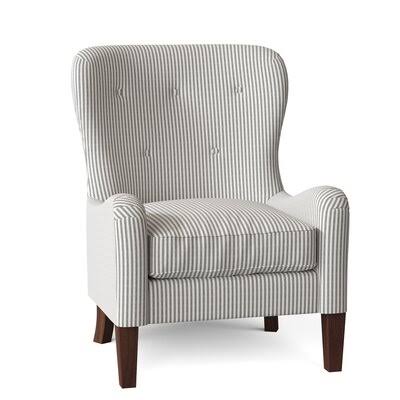 Birch Lane Gilliam 32x22 Wide Tufted Down Cushion Armchair Body Fabric: Cruise Adrift