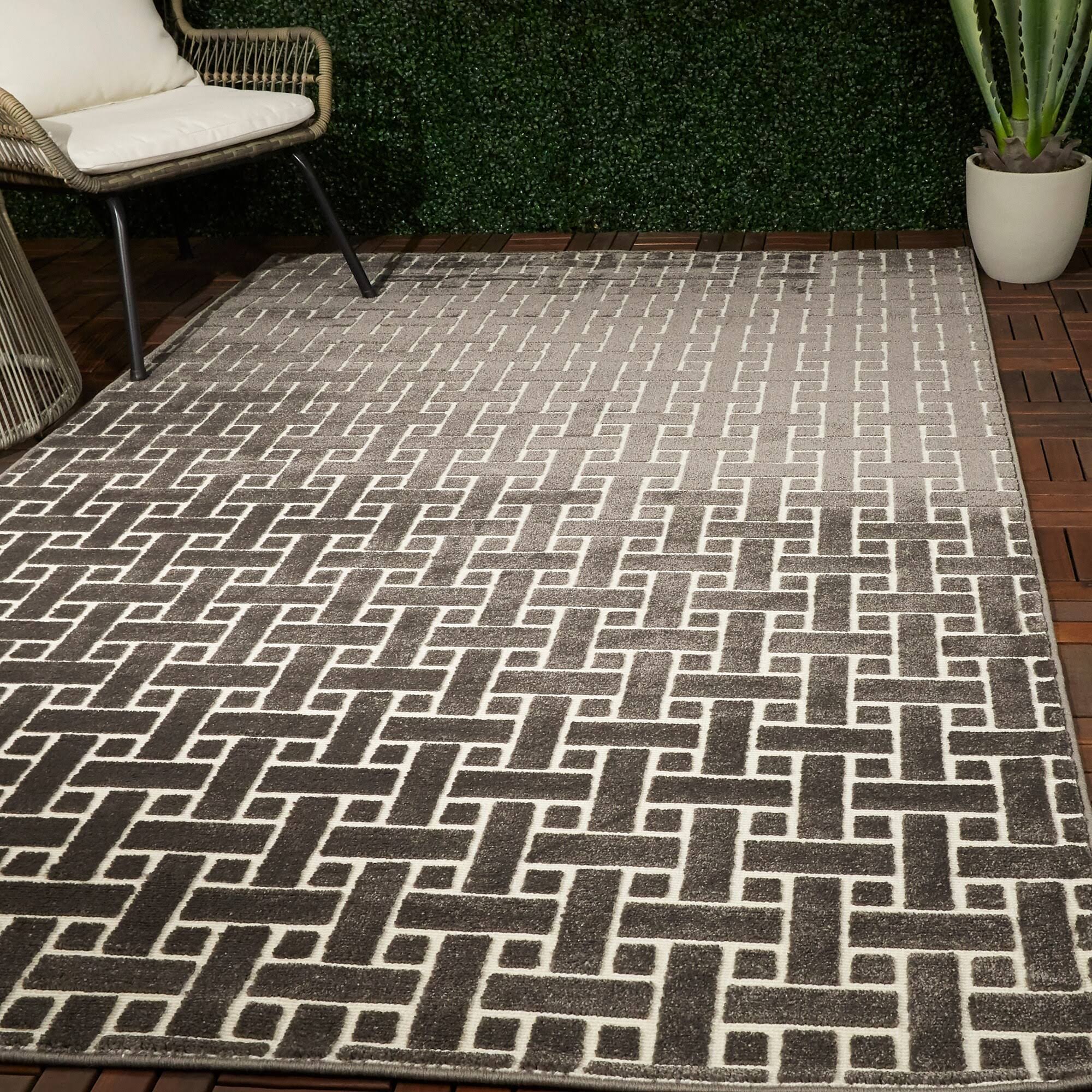 Balta Mitchell Brown 5 ft. x 7 ft. Contemporary Area Rug