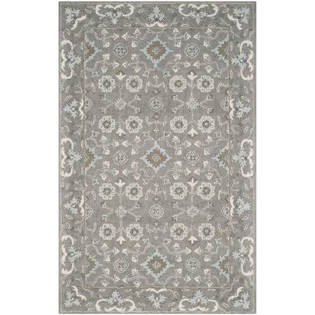 Alcott Hill Kilbourne Hand-Tufted Gray Area Rug - Rug Size: 5& x 8&