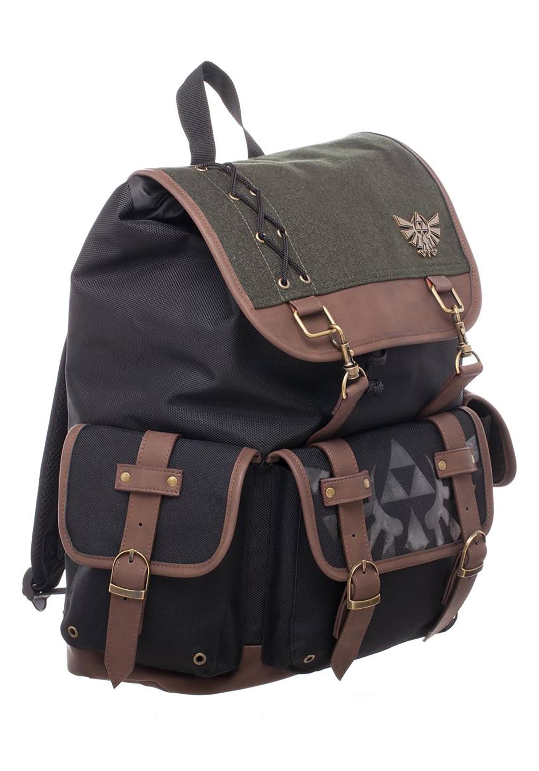 Nintendo Zelda Link Ruck Sack w/ Metal Badge and PU