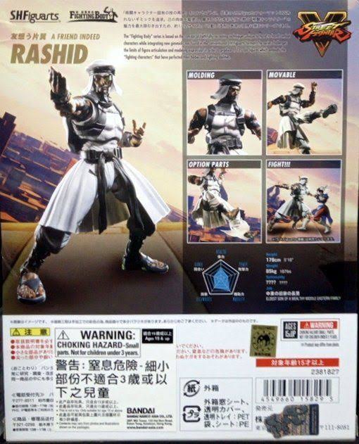 Street Fighter V Rashid S.H.Figuarts Action Figure