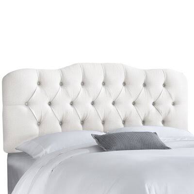 Hassan Upholstered Panel Headboard Size: Full, Upholstery: White