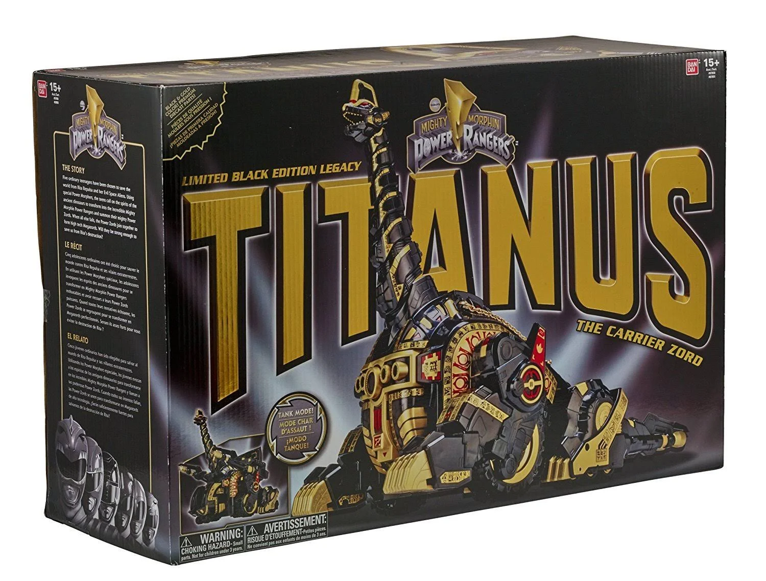 Mighty Morphin Power Rangers Legacy Titanus Black Edition Figure