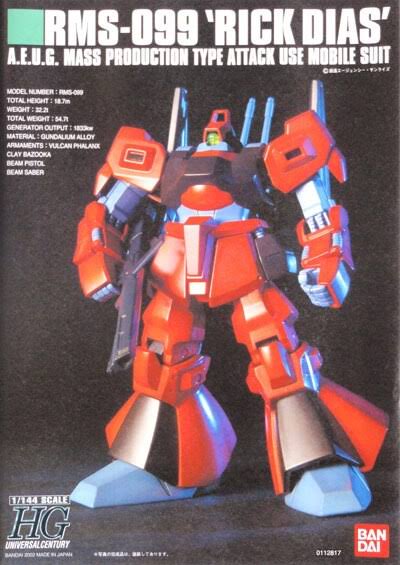 Bandai HGUC RMS-099 &Rick DIAS& Kit