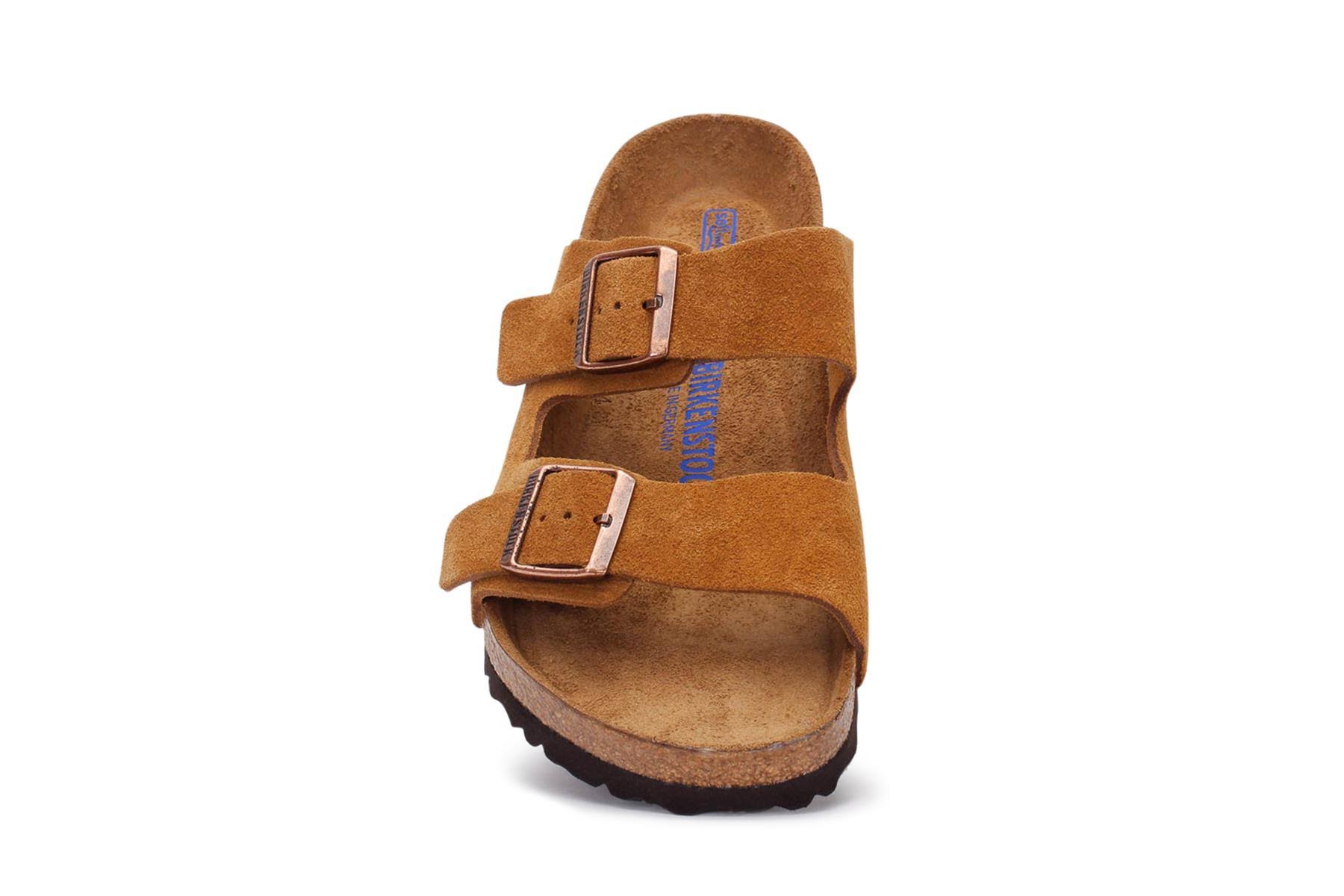 Birkenstock Arizona Suede with Soft Footbed, Adult Unisex, US Women 10, Men 8-8.5
