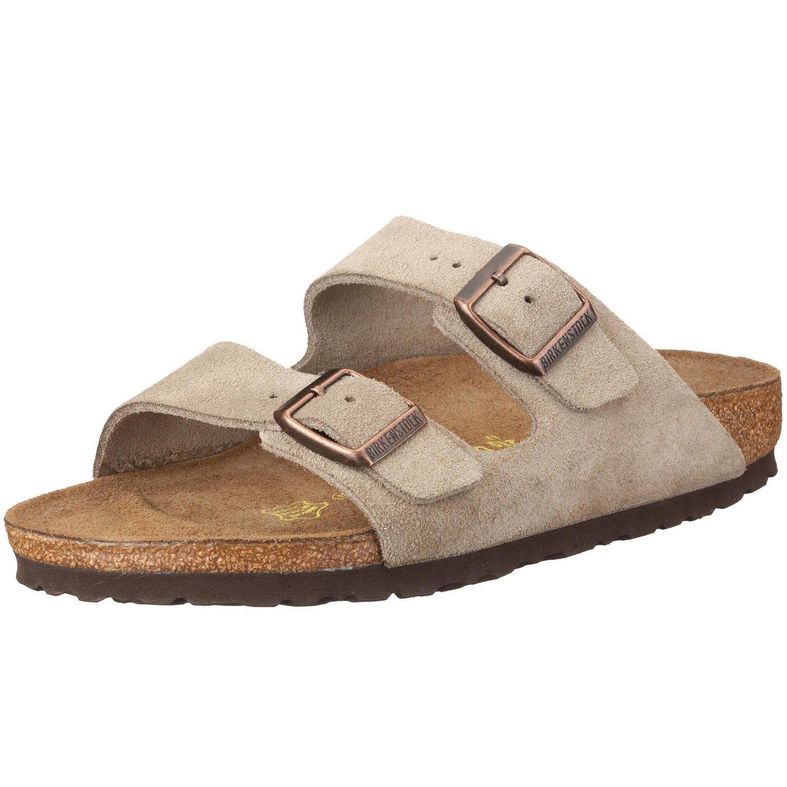 Birkenstock Arizona Sandal - 37 - Taupe Suede
