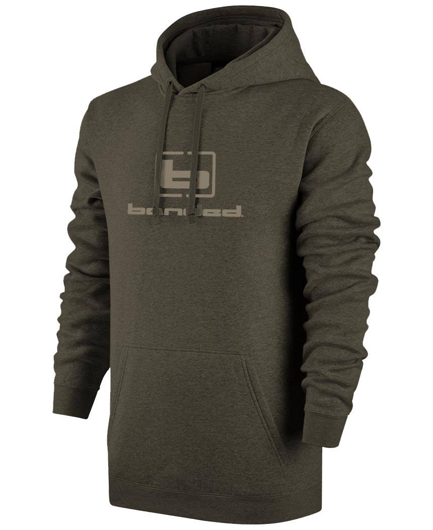 Banded Logo Hoodie (Brown & Spanish Moss)