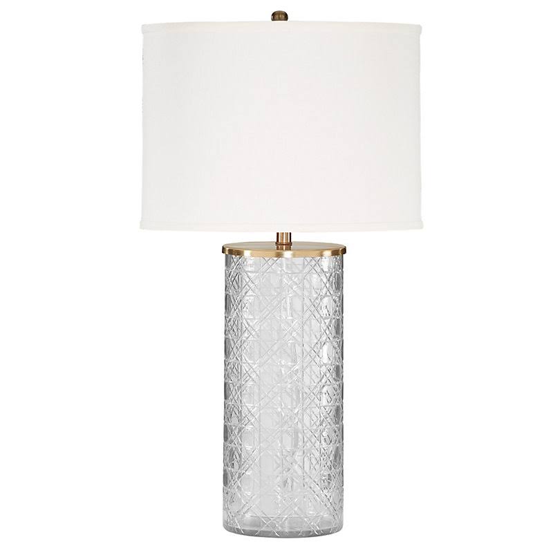 Lucinda Etched Glass Table Lamp - Ballard Designs