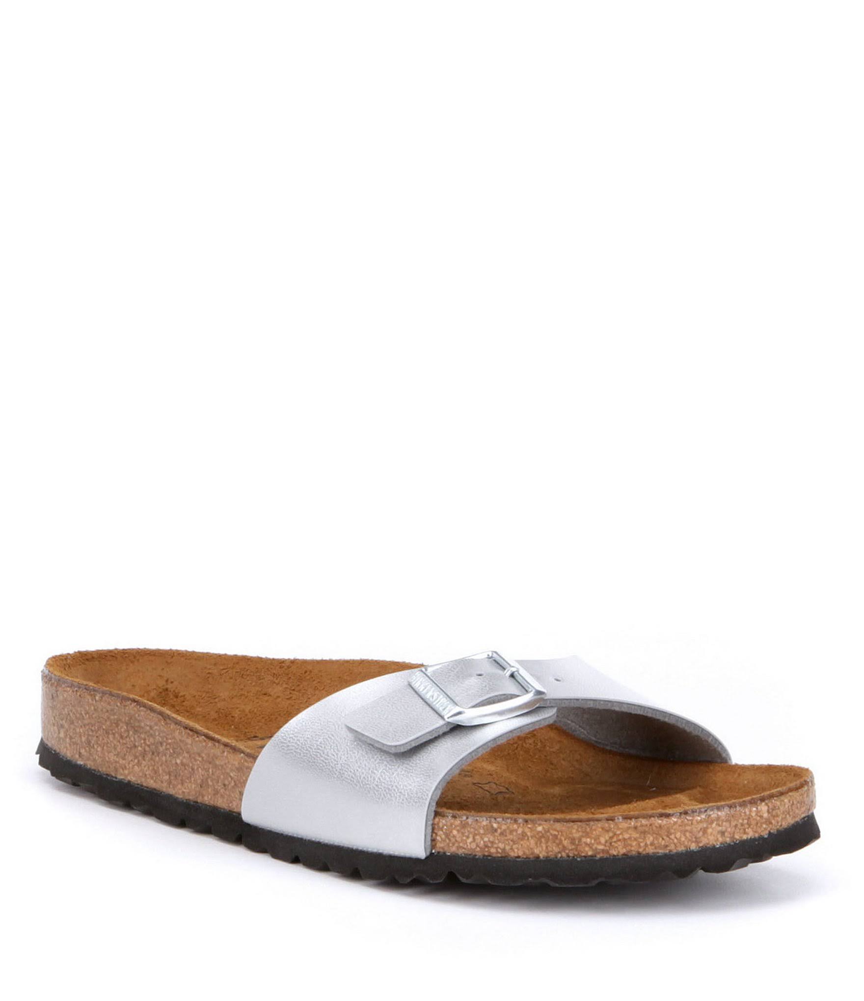 Birkenstock Women's Madrid Silver Birko-Flor