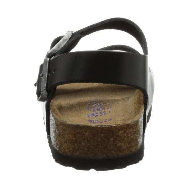 Birkenstock Milano Soft Footbed Sandal - 37 - Black Amalfi Leather