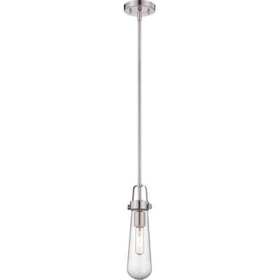 Alguno 1 - Light Single Bulb Pendant Finish: Brushed Nickel