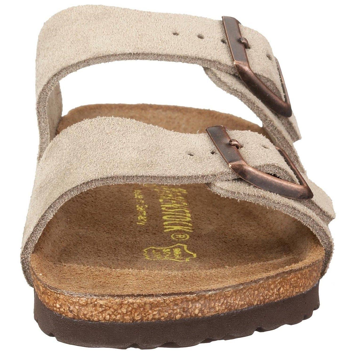 Birkenstock Arizona Sandal - 38 - Taupe Suede