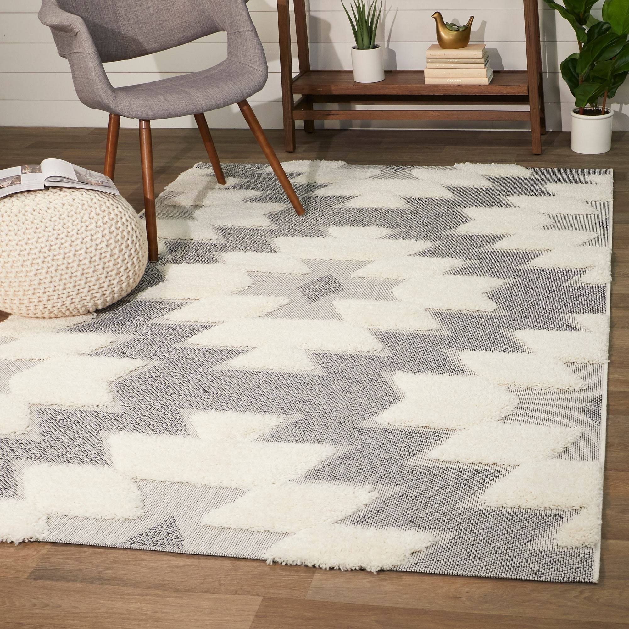 BALTA Warren Grey 8 ft. x 10 ft. Southwestern Shag Area Rug