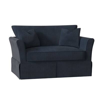 Birch Lane Estella Chair and A Half Body Fabric: Tina Indigo