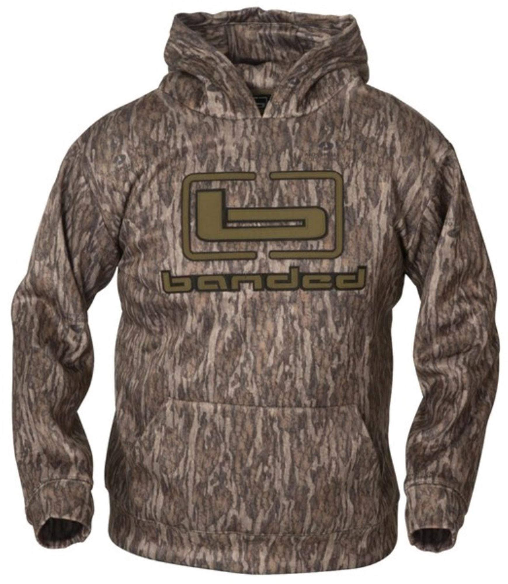 Banded Logo Hoodie, Mossy Oak Bottomland, Large