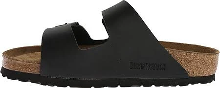 Arizona Womens Leather Soft Footbed Footbed Sandals, Black Birko-Flor / 44