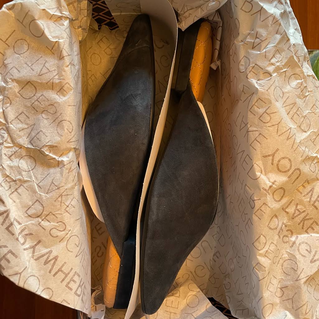 Birdies The Swan in Midnight Suede - Women's Top Rated Comfortable Slide - The Pointed-Toe Wardrobe Staple - Effortless Chic