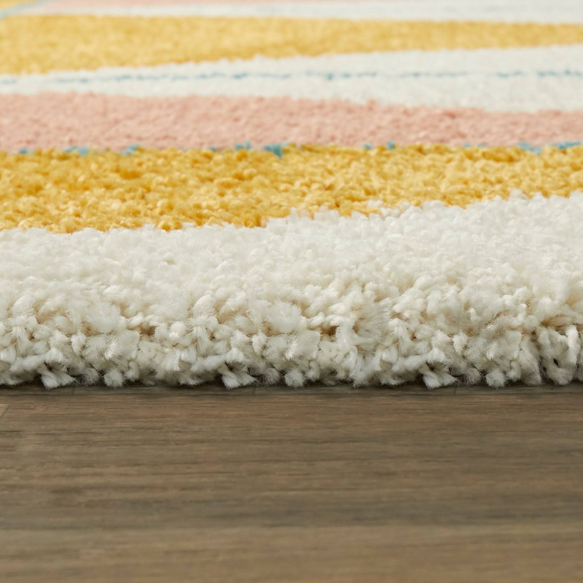 BALTA Levine Burnt Orange 8 ft. x 10 ft. Geometric Shag Area Rug