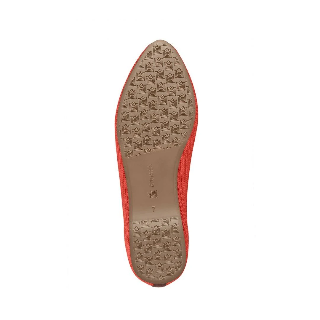 Women's Birdies Blackbird Knit Flat, Size 7.5 M - Red