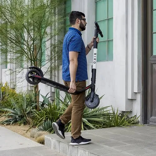 Bird ES4-800RN Electric Scooter (Renewed) W/28 Mi Max Operating Range & 15.5 MPH Max Speed